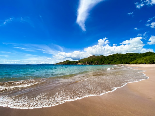 Tamarindo Costa Rica coastline — location of witness locate investigation for U.S. personal injury defense